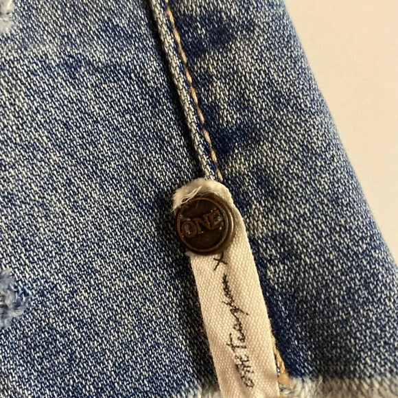 OneTeaspoon Juliettes high waist Coastal Cowgirl curved hem.Size 26 - Picture 9 of 12